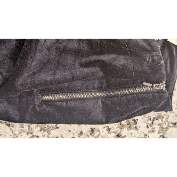 Women's Anthropologie Black Velvet Flare Pants Size 4 - Picture 12 of 15